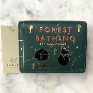Radley London Book Street Flap Over Wallet Forest Bathing NWT